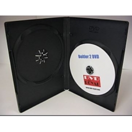 Boitier DVD double couleur noir 